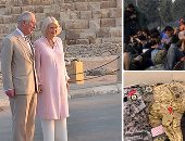 العالم هذا المساء.. الأمير تشارلز وزوجته يزوران الأهرامات وأبو الهول.. رصد مخلوق نادر خلال رحلة استكشافية فى خليج المكسيك.. وفاة رضيع سورى على الحدود البيلاروسية البولندية بسبب الجوع والجفاف.. صور