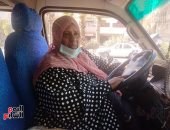 صاحبة الأسفلت.. شاهد حكاية الأسطى "سناء" أول سائقة ميكروباص فى قنا