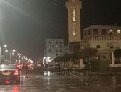 سقوط أمطار على مدينتى بورسعيد وبورفؤاد.. فيديو وصور