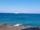 سرعة فى الرياح وارتفاع بالأمواج وسماء صافية فى البحر الأحمر.. لايف وصور