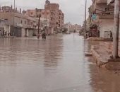 الأمطار تغلق شوارع بالعريش وتمتد لكافة مناطق شمال سيناء .. فيديو وصور