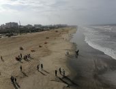 "سيلفي" وسط الغيوم وطقس شتوى بمحافظة بورسعيد.. لايف وصور