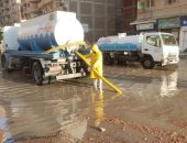 الصرف الصحى بالإسكندرية: جار رفع مياه الأمطار الغزيرة المتراكمة فى بعض المناطق
