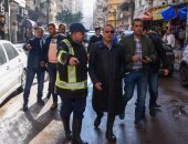 محافظ الإسكندرية : تم تصريف مياه الأمطار المتراكمة بشارع خالد بن الوليد 