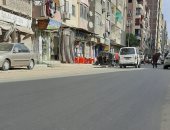 استجابة لـ"صحافة المواطن".. رصف شارع التحرير بعين شمس.. صور