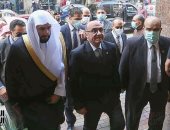 وصول وزير العدل السعودى يرافقه المستشار عمر مروان إلى محكمة عابدين 