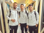 زيزو برفقة الونش ومصطفى فتحى قبل السفر إلى قطر للمشاركة فى كأس العرب