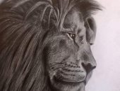 "عبد الله" يشارك لوحاته الفنية للتعبير عن موهبته فى الرسم