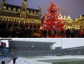 صور.. العالم هذا المساء.. الأقصر فى أبهى صورها بعد الحفل الأسطورى لطريق الكباش..أشجار أعياد الميلاد تزين العاصمة البلجيكية بروكسيل وسط مخاوف جراء موجات كورونا الجديدة.. تأجيل مباراة بيرنلي وتوتنهام بسبب  الثلوج