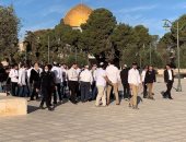 مستوطنون إسرائيليون يقتحمون ساحات المسجد الأقصى في حراسة شرطة الاحتلال