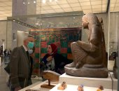 السفير الفرنسى يزور المتحف القومى للحضارة المصرية