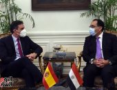 جلسة مباحثات موسعة بين رئيسى وزراء مصر وأسبانيا   