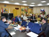 رئيس جامعة دمياط يشهد تنصيب رئيس ونائب رئيس اتحاد طلاب الجامعة