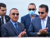 محافظ الإسكندرية ووزير التعليم العالى يضعان حجر الأساس لمبنى جامعة سنجور ببرج العرب