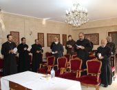 بطريرك الأقباط الكاثوليك يلتقى بكهنة الإيبارشية فى المقر البطريركى