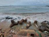 هيئة حماية الشواطئ: إجراءات عاجلة لمواجهة ظاهرة النحر فى شاطئ سيدى بشر بعد نوة المكنسة