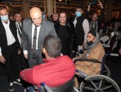 محافظ بني سويف يشارك ذوى الهمم  احتفالهم السنوى  باليوم العالمي للإعاقة 