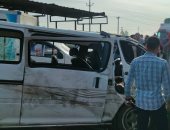 إصابة 5 أشخاص فى حادث انقلاب ميكروباص بمدينة العاشر من رمضان