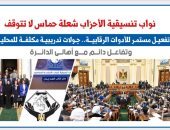 نواب تنسيقية الأحزاب شعلة حماس لا تتوقف وتفعيل للأدوات الرقابية.. نقلا عن برلمانى