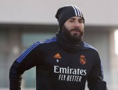 بنزيما يثير التفاؤل فى مران ريال مدريد قبل مواجهة أتلتيكو بالديربي