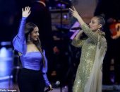 بلقيس تقدم دويتو غنائيا مع أليشيا كيز في دبي بحفلهما الأخير.. صور 