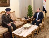 الرئيس السيسي يستقبل الفريق أول محمد زكى وزير الدفاع والإنتاج الحربى