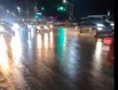 أمطار غزيرة على محافظة الإسكندرية بسبب نوة الفيضة الصغرى.. فيديو