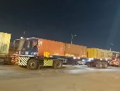 وصول ثالث رحلات قطار حاويات السخنة لبورسعيد.. فيديو وصور