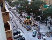 أمطار غزيرة فى الإسكندرية عقب سقوط كميات ثلوج كبيرة بشوارع المنشية.. لايف وصور