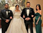 ماجد المصرى يحتفل بزفاف ابنته بأحد فنادق القاهرة.. صور