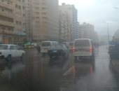 أمطار غزيرة تضرب الإسكندرية من جديد.. لايف وصور
