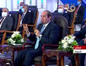 الرئيس السيسى: "قولت لأختى من أسوان عندى 100 مليون مصرى عاوز أعيشهم"