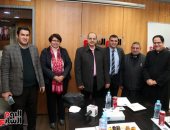 أباء الكنيسة الكاثوليكية وأعضاء مجلس كنائس مصر فى ندوة اليوم السابع.. صور