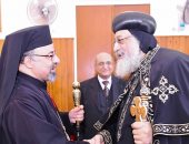 بطريرك الأقباط الكاثوليك يستقبل البابا تواضروس للتهنئة بعيد الميلاد المجيد