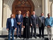 السفير المصرى بمسقط يزور مقر الكنيسة الأرثوذكسية