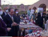 أخبار مصر.. الرئيس السيسى يتفقد معرض الحرف اليدوية بمدينة أسوان الجديدة