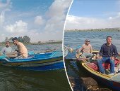 الأصدقاء الثلاثة والصبر رابعهم.. جمعتهم رحلات صيد السمك بحثا عن الرزق الحلال.. حسن: الصيد مهنة شاقة.. كريم: اصطدنا سمكة وزنها 12 كيلو.. محمد: معرفة أماكن تجمع الأسماك والتوقيت المناسب أهم أسرار المهنة.. فيديو