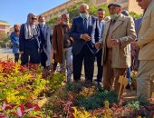 رئيس جامعة المنيا يفتتح معرض "ترحيب الشتاء بالخريف" بـ"المشتل التعليمي لكلية الزراعة"