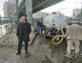 شفط مياه الأمطار من ميدان رمسيس والمناطق المحيطة