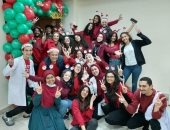 طلاب طب جامعة عين شمس يحتفلون بالعام الجديد في مستشفى الأطفال