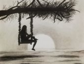 "حبيبة" من المنصورة تشارك موهبتها الرسم