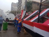 تكثيف أعمال النظافة بمحيط الكنائس فى القاهرة استعدادا لاحتفالات عيد الميلاد