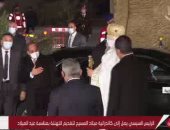 البابا تواضروس الثانى يستقبل الرئيس السيسى فور وصوله لكاتدرائية ميلاد المسيح