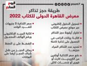 طريقة حجز تذاكر معرض القاهرة الدولى للكتاب 2022.. إنفوجراف
