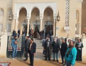 وصول جثمان محمد العربى إلى مسجد أبورقبة فى المنوفية.. لايف وصور