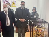 تدشين أول قمر صناعى تعليمى بكلية علوم الملاحة بجامعة بنى سويف.. لايف