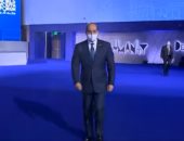 الرئيس السيسى يصل مقر انعقاد جلسة عن التغير المناخى فى منتدى شباب العالم