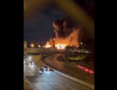 حريق هائل فى مصنع مواد كيماوية فى نيوجيرسى ورجال الإطفاء ينجحون في إخماده  