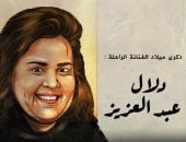 ذكرى ميلاد دلال عبد العزيز في كاريكاتير اليوم السابع