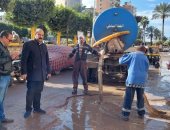 انشاء صفايات أمطار واستمرار حملات النظافة وكسح المياه بالشوارع بكفر الشيخ ..صور